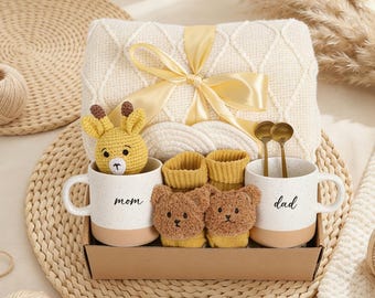 Caja de regalo de lujo para recién nacidos, paquete de cuidado para mamás primerizas, canasta de regalo para recién nacidos, regalo de bienvenida, regalo para baby shower, paquete de cuidado posparto