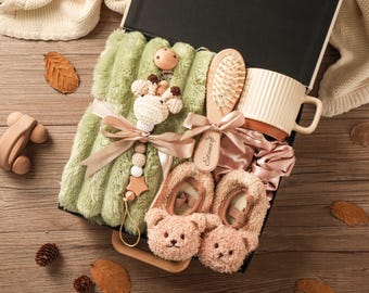 Neuer Eltern-Geschenkkorb, Babypartygeschenk, Neugeborenen-Geschenkbox, Babymädchen-Geschenk, Baby-Geschenkkorb, neuem Babyjungen-Geschenk, Geschlechtsneutrales Geschenk