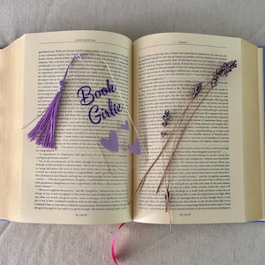 Personalized Acrylic Bookmark with Tassel: Gift for Book Lovers