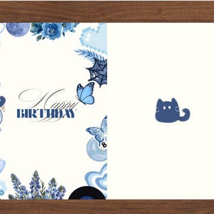 Alles Gute zum Geburtstag Karte, Sofort Download Karte zum selber ausdrucken