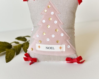 Mini Pillow Digital Pattern DIY Holiday Sewing Project Christmas Pillow Kit Handmade Christmas Decor Small Accent Beginner Friendly