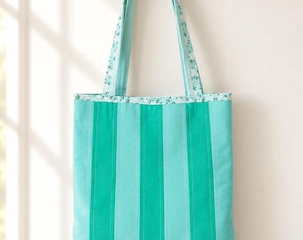 Tote Bag Sewing Pattern and Kit – Easy Sewing Patterns for Beginners, DIY Learn-to-Sew Project with Fabric & Printed Instructions