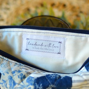 Custom fabric branding tags for handmade clothing and quilts