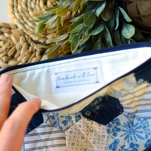 Gift-ready personalized sewing tags with modern typography