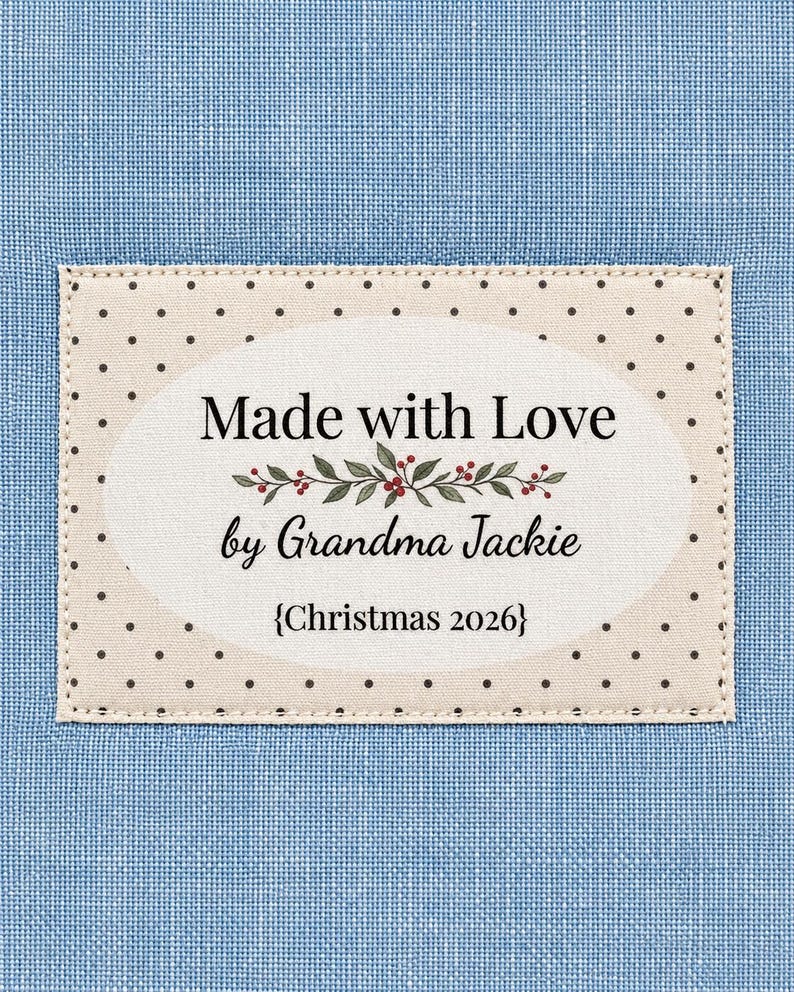 Quilt Labels: Cotton Fabric, Personalized 'made With Love' (iron-on) - Etsy