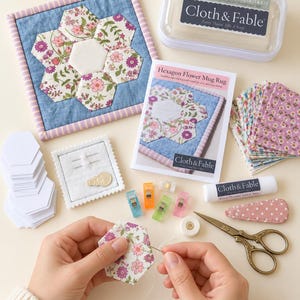 Startpaket för engelska papperslappar Lär dig EPP Hexagon Blomma Tygmallar och tillbehör Bärbar långsam sömnad DIY Nybörjarprojekt för sömnad