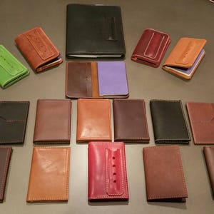 Cartera de cuero para pasaporte