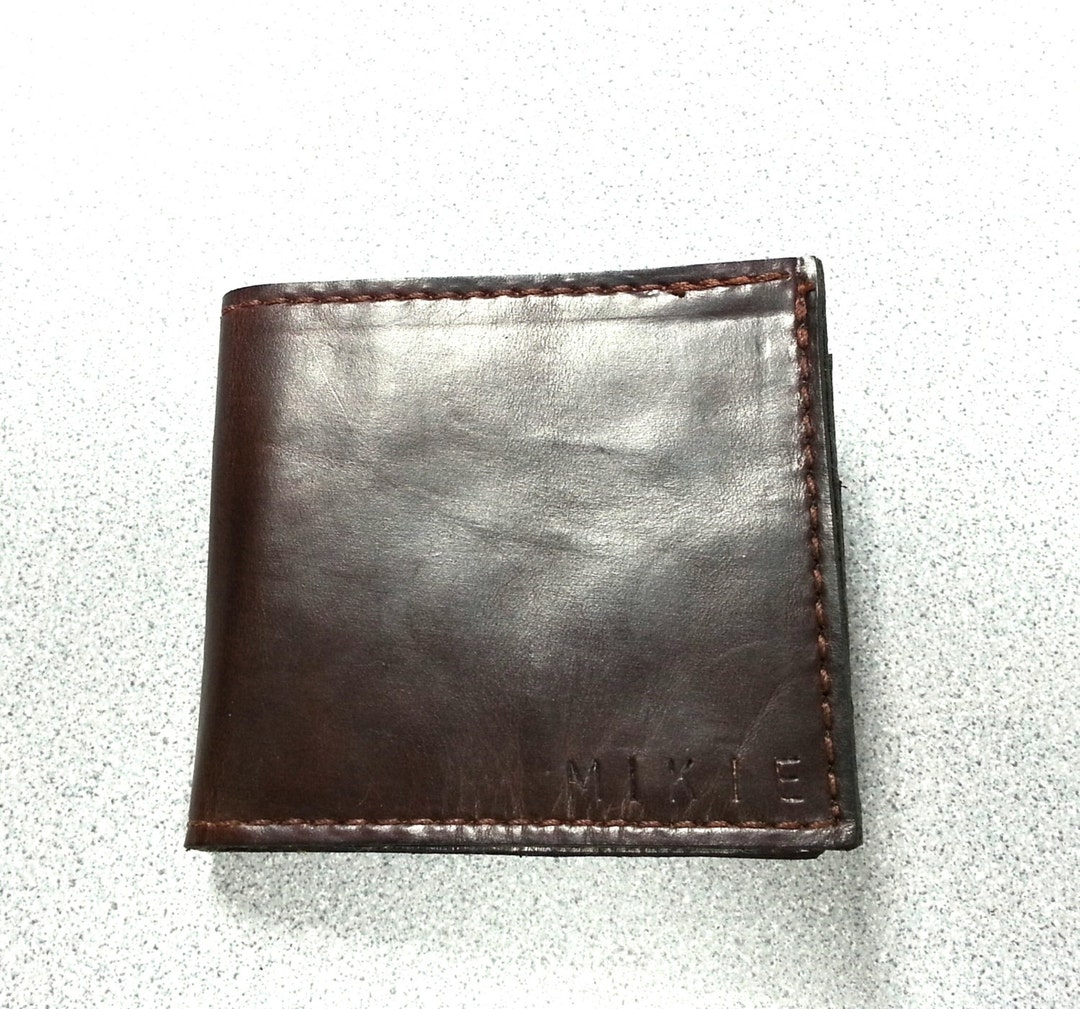 The Tennyson: Hand Crafted Leather Billfold - Etsy