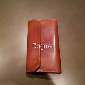 Full grain 3 pocket leather Cigar accessories case