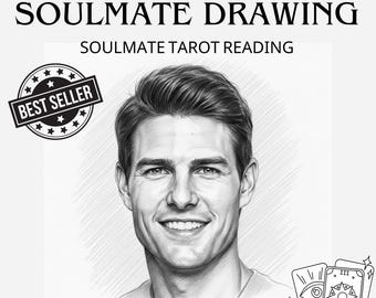 Soulmate Drawing and Tarot Reading - Draw My Soulmate - Future Husband Traits, Initials, Zodiac Insight, Psychic Love Reading, Same Hour