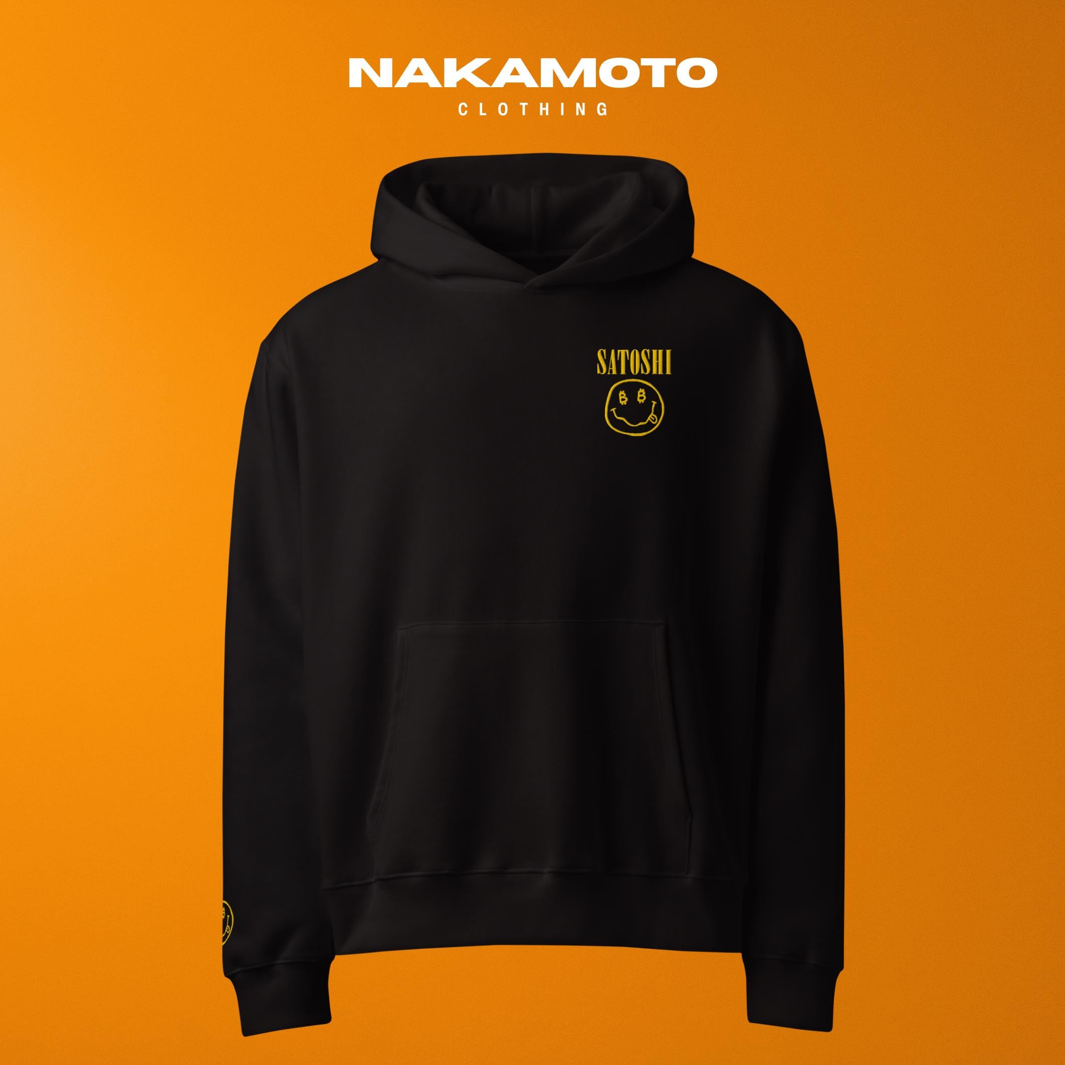 ビットコイン特大パーカー：サトシ、ジャック・ドーシー、ニルヴァーナにインスパイアされた刺繍スウェットシャツ - Etsy 日本
