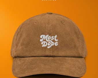 Gorra de béisbol de pana bordada más genial