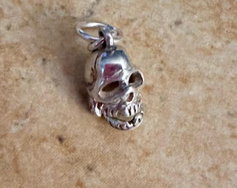 Sterling Silver skull charm