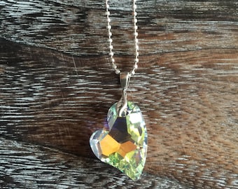 Swarovski Crystal 25mm Heart Necklace