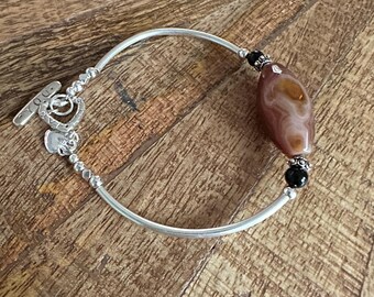 Carnelian Bar Bracelet