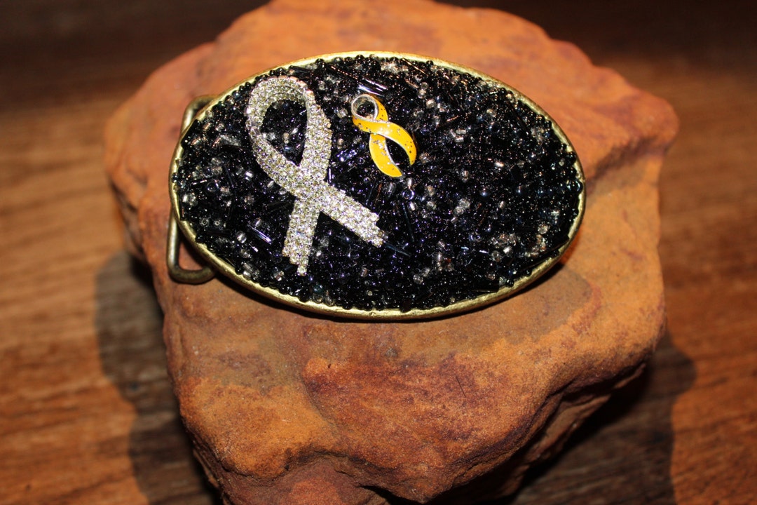 Beaded Belt Buckles Yellow Ribbon Etsy