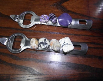 Vintage Beaded Flatware - Bottle opener