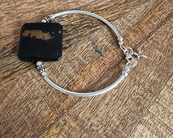 Agate Bar Bracelet