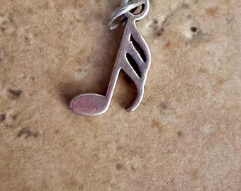 Sterling Silver Music note charm