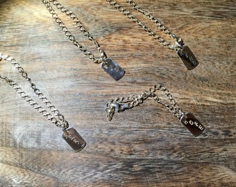 Sterling Silver Hand Stamped affirmation bracelets