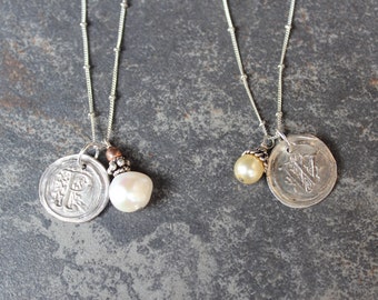 Seal Initial Necklace