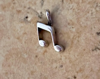Sterling Silver Music note charm