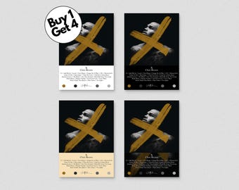Chris Brown 'X' Album Art Poster | Music Wall Art (Digital Download)