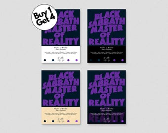 Vintage Black Sabbath Master of Reality First Pressing LP Record