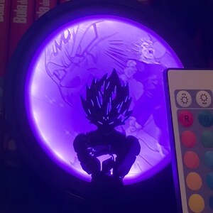 Veilleuse Dragon Ball Son Goku Kamehameha - Figurine LED déco enfant
