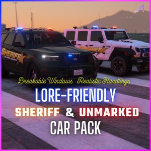 FiveM Sheriff & Unmarked Car Pack: Lore-freundliche Einsatzfahrzeuge