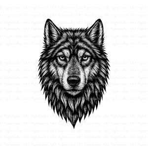 Wolf Head Clipart – Wolf Head – Svg Png Jpg Pdf – Wolf Cricut – Wolf Face Cut File – Print File – Wolves – Vector