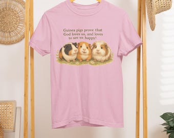 Guinea Pig T-Shirt – Comfort Colors Pet Lover Graphic Tee