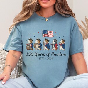 Guinea Pigs Fourth of July 250 Years of Freedom Comfort Colors Tank Top T-Shirt image 11