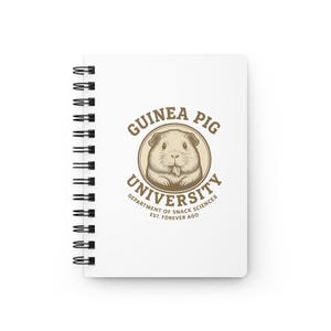 Guinea Pig Notebook, Funny Journal, Department of Snack Sciences, Cute Stationery, Pet Lover Gift, School Office Supplies, Diary, Book