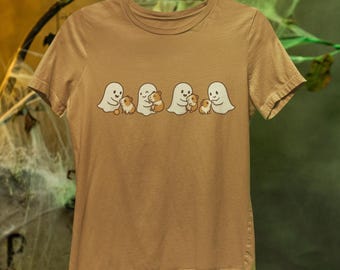Camiseta de Halloween com fantasma de porquinho-da-índia – Presente para amantes de animais de temporada assustadora