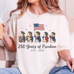 Guinea Pigs Fourth of July 250 Years of Freedom Comfort Colors Tank Top T-Shirt image 13