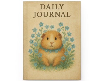 Journal du cochon d'Inde : carnet d'art aquarelle, papeterie cavy