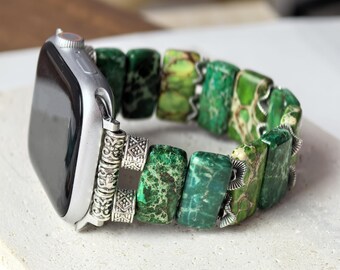 Apple Watch Beaded Stretch Band Made From Cultured  display picture 3
