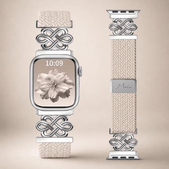 Apple Watch Band Women,Braided Magnetic Loop, Stretch Sport Strap,Series 1-11 Ultra SE 38 40 41 42 44 45 49mm, magnetic watch bandLM1606