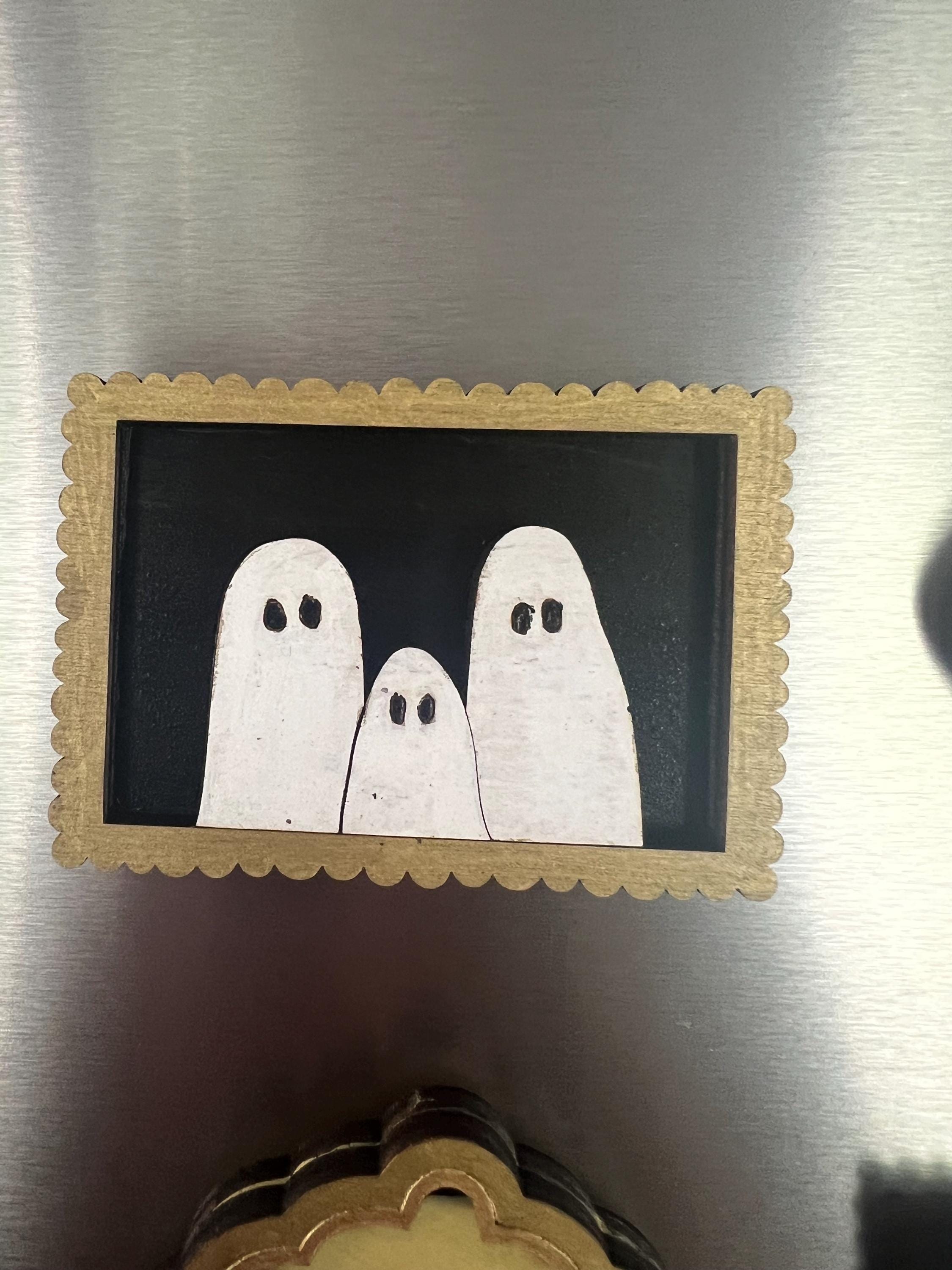 Ghost Magnets Ghost Family Portrait Magnets/gallery Wall Ghost Magnet Set - Etsy
