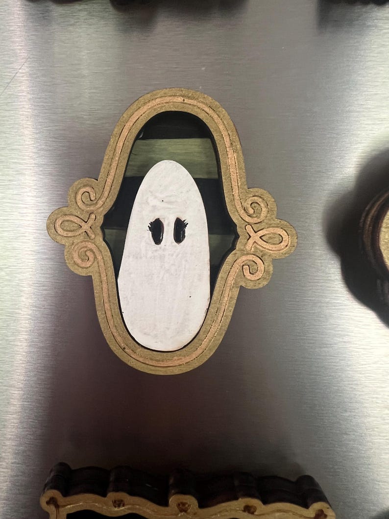 Ghost Magnets Ghost Family Portrait Magnets/gallery Wall Ghost Magnet Set - Etsy