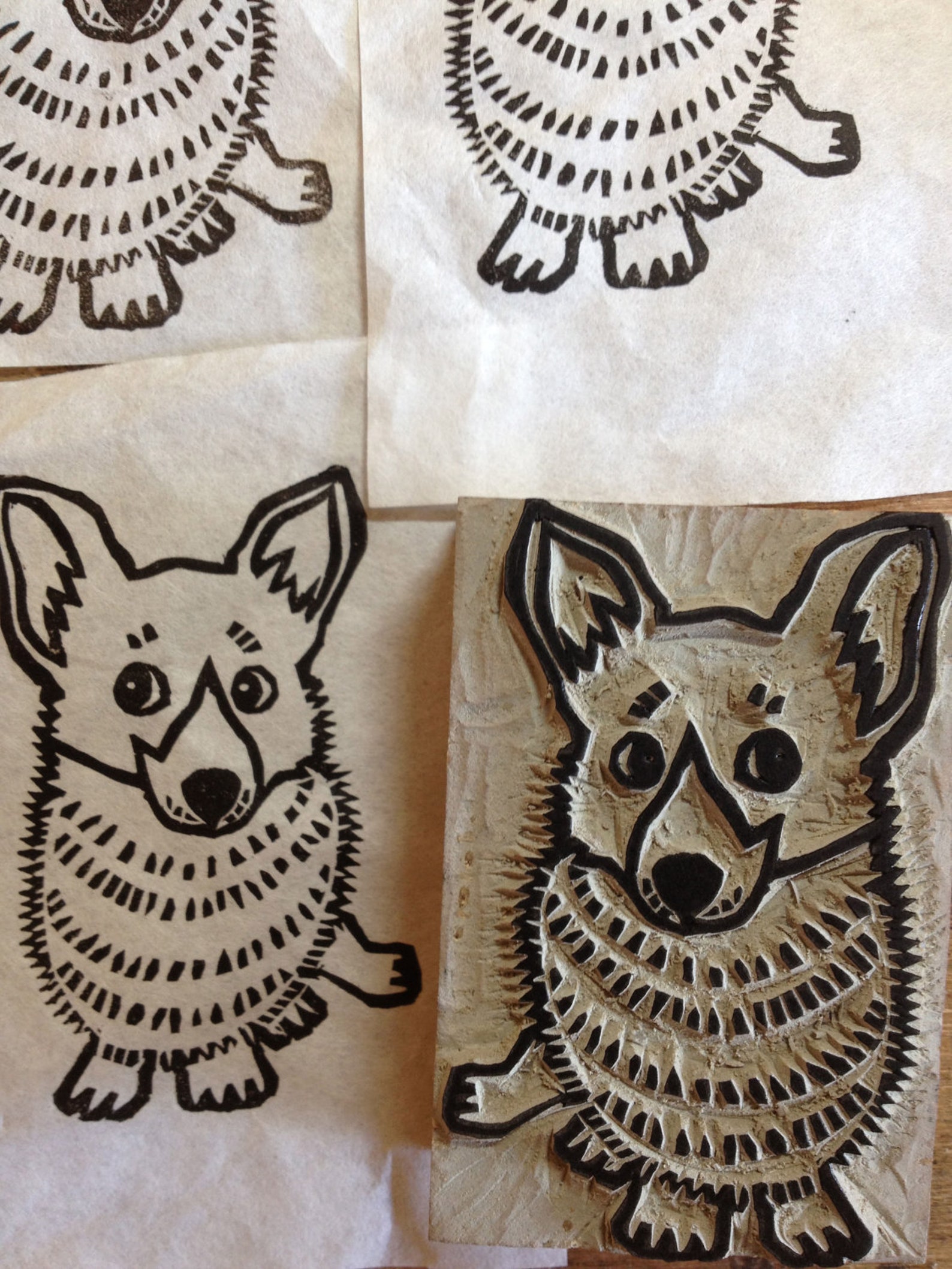 Stamp Hand Carved Linoleum Block 2 X 3 Etsy