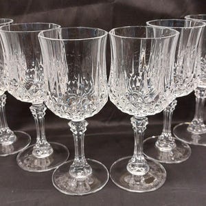 Cristal D&#39;Arques Longchamp Crystal Wine/Water Glasses Set of 6