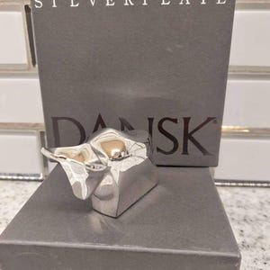 Vintage DANSK Silverplate Bull Figurine SKU 02016