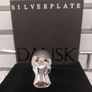 Vintage DANSK Silverplate Hippo Figurine