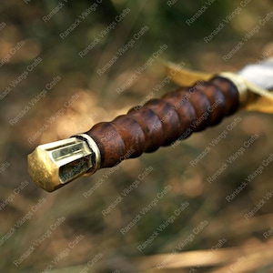 Medieval Handmade Fantasy Sword For Wall Decoration, Custom Made Replica Sword In Damascus Steel, Decorative Unique Sword For Wall Hanging bild 9