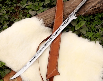 Medieval Sword Viking Fantasy Cosplay Replica Sword, Nordic Wall Art for Wall Decor