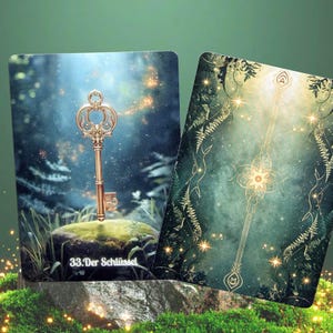 Lenormand Karten Set mit Deutungsbuch | 36 Karten Orakel Deck | Spirituelles Kartendeck | Kartenlegen Anfänger & Fortgeschrittene |