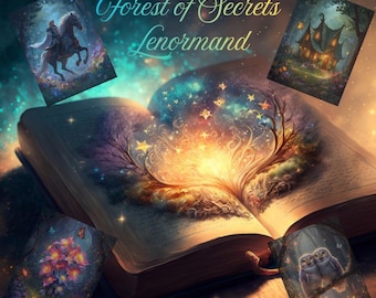 Jeu de 36 cartes Lenormand – Oracle mystique Lenormand – Cartes de divination spirituelles – Cadeau de cartes oracles