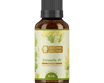 Pure essentiële citronellaolie: natuurlijk insectenwerend middel, aromatherapie (15 ml)
